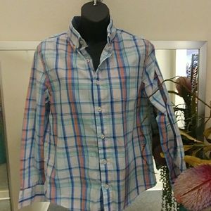Crown & Ivy. Plaid Button Down L/S Shirt